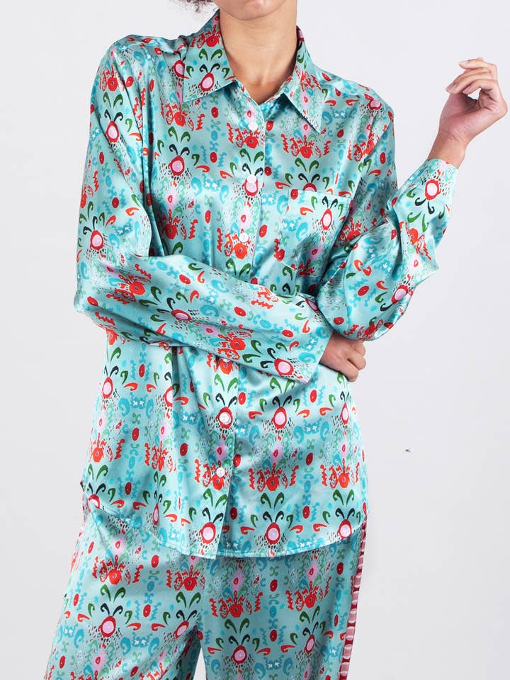 Top PJ a maniche lunghe /"Iko» per la vendita all'ingrosso da parte di Jessica Russell Flint