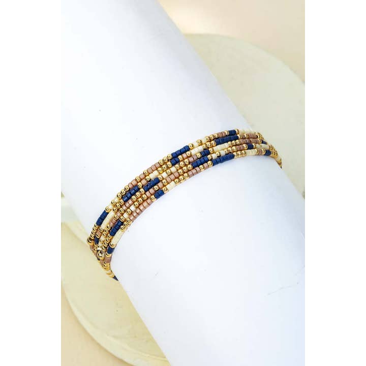 Anarchy Street - Wholesale Beaded Bracelet - Dainty Seed Beaded Bracelet Set