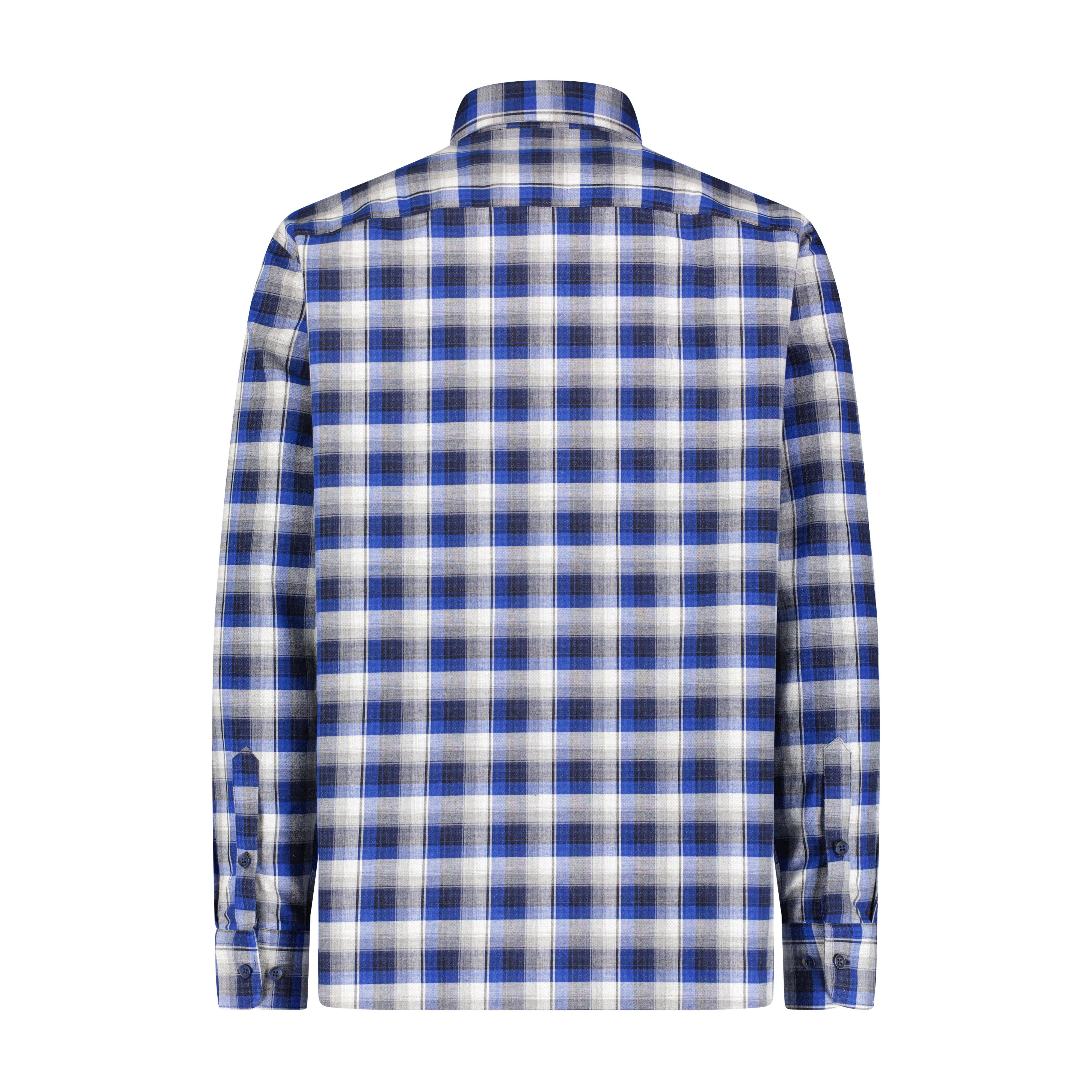 COBALT BLUE Plaid Gingham Shirt for wholesale on Faire1