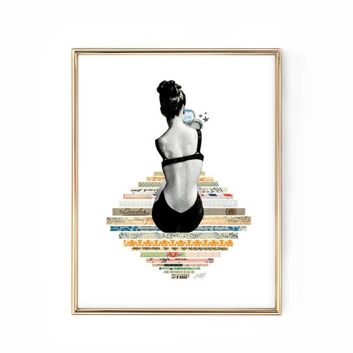 Isn't She Lovely - Collage Art Print for wholesale by Lindsey Kay Collective