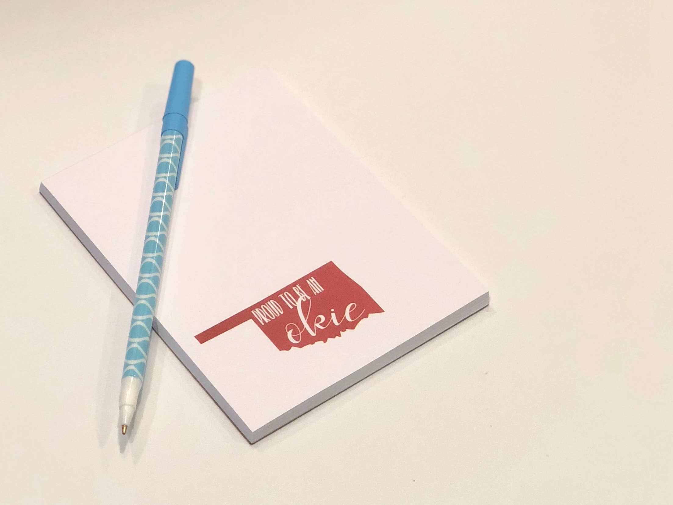 The Mad Padder - Wholesale Notepad - State Notepads - Oklahoma Proud To Be An Okie - Scratchpad3