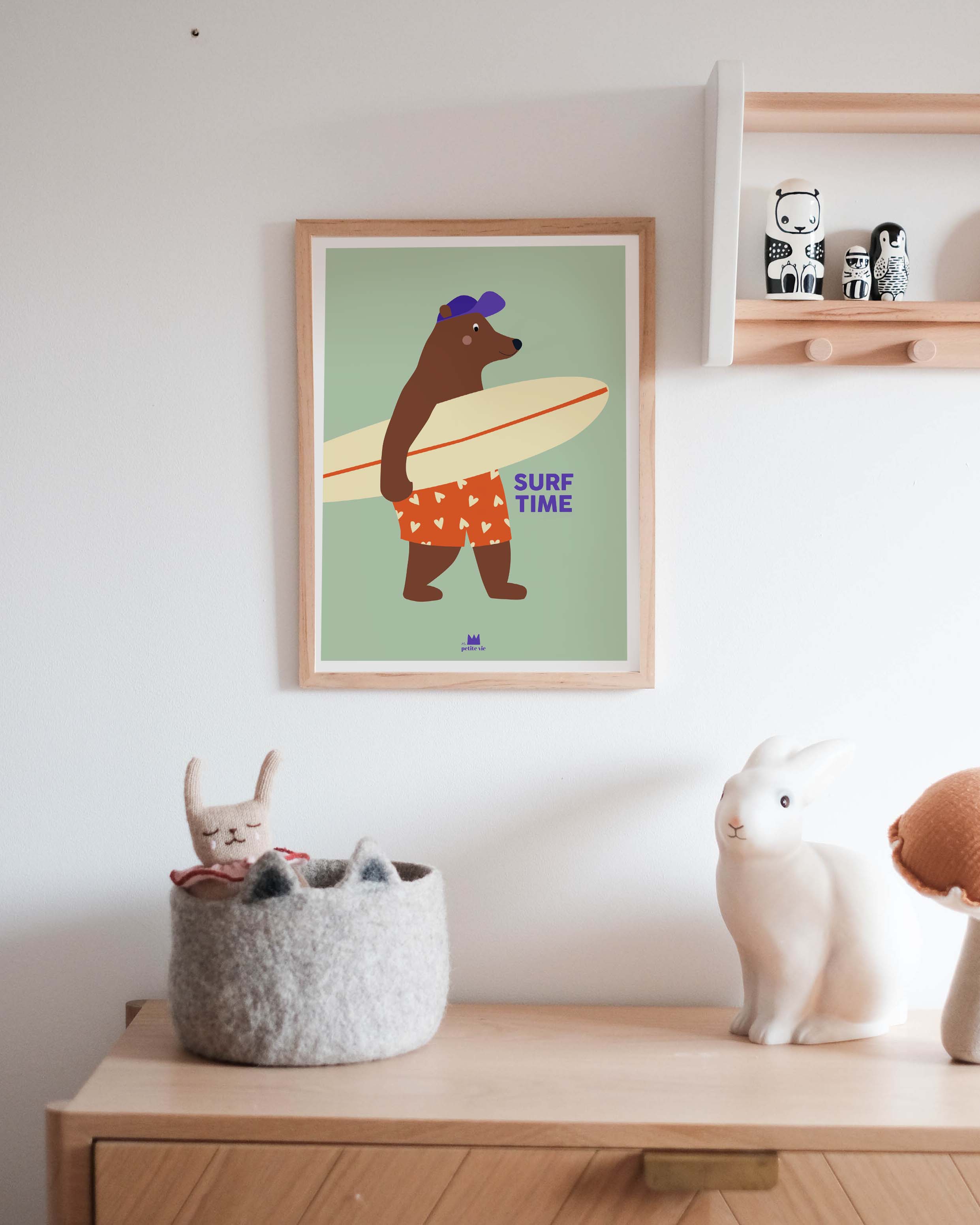 Ma Petite Vie - Wholesale Art Print - Kids & Baby - Poster - Surf time (30 x 40 cm)1