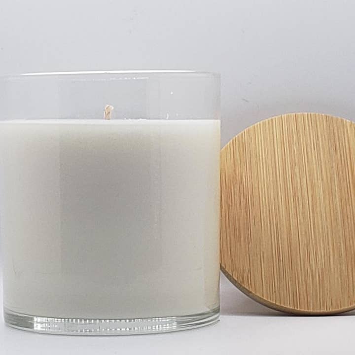 SOY 8.5 OZ. CANDLE CUSTOMIZED CANDLES for wholesale by Jade & Sage LLC