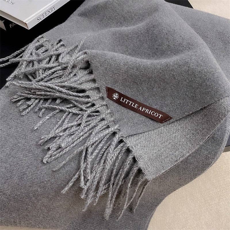 FurDecoration - Wholesale Beanie - Women's - Fringe Scarf Solid Color Simple Versatile4