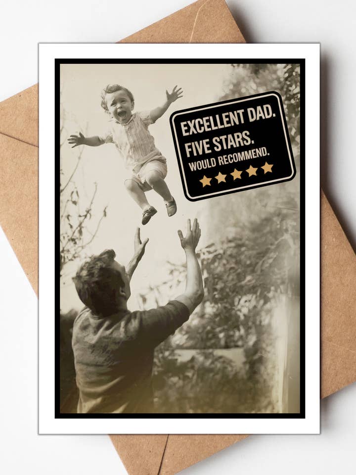 Funny Fathers Day Card | Fathers Day Gifts | USA for wholesale by Greeting Cards by Katie Doodle & Gifts by Matchbox Card Co