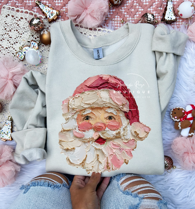 Trendy Chic Apparel LLC - Wholesale Graphic Sweatshirt - Women's - Faux Paint Santa Sweatshirts & T-Shirts 1