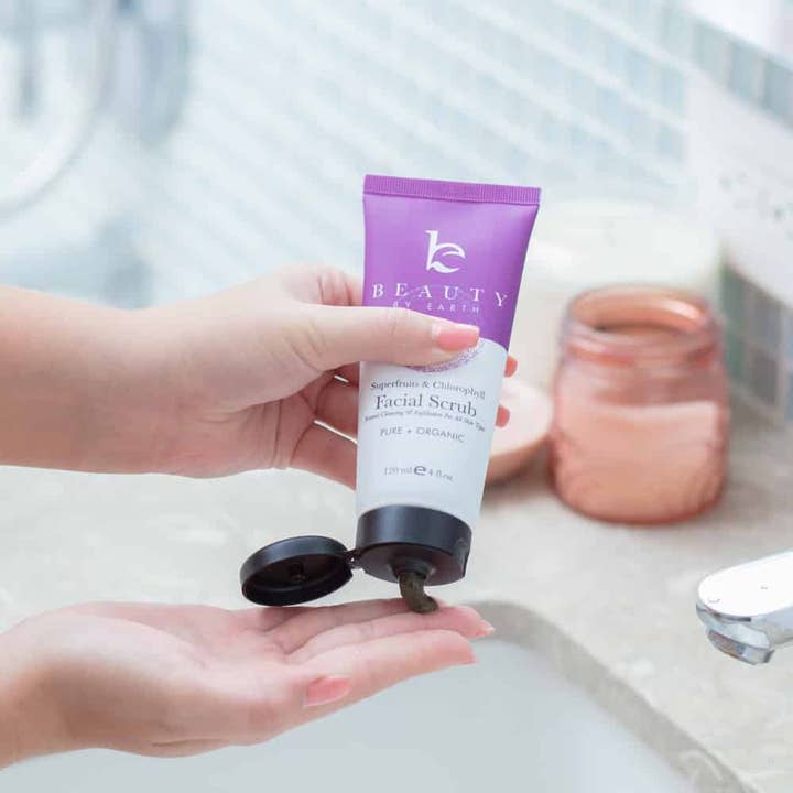 Beauty By Earth - Wholesale Facial Exfoliant/Scrub - Exfoliating Face Scrub & Wash 4oz (2 in 1)1