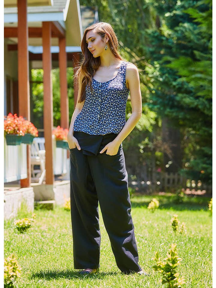 BohoClandestino - Wholesale Pants – Women's - Summer Fisherman Pants for Women Black2
