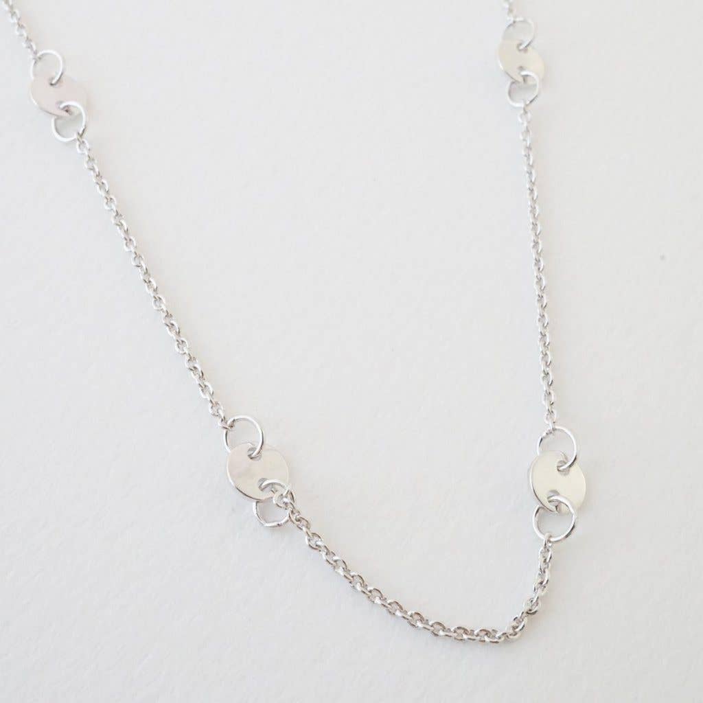 Honeycat Jewelry - Wholesale Link & Chain Necklace - Milky Way Disc Chain Necklace8