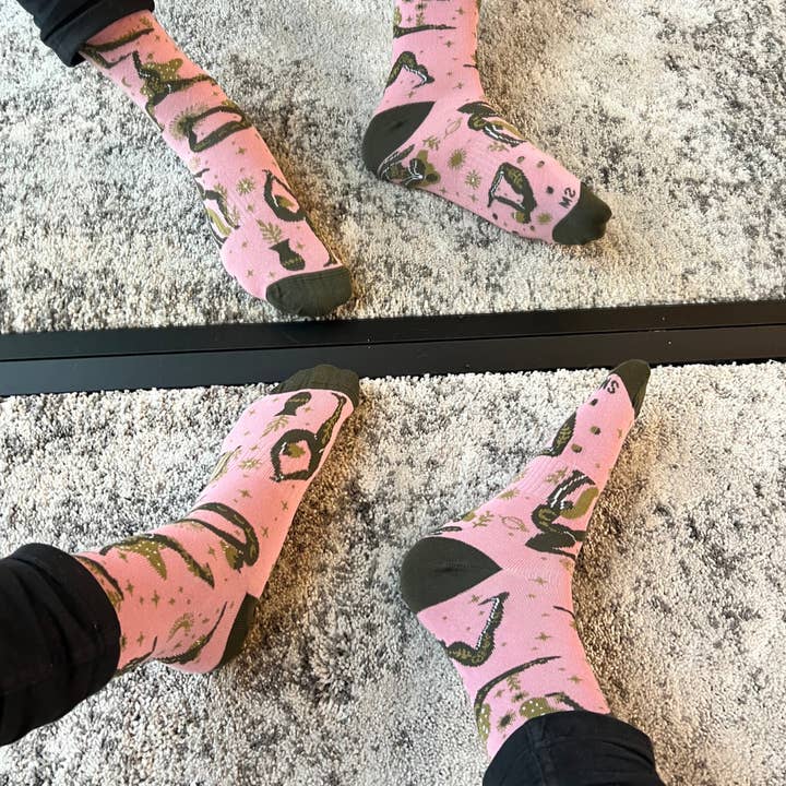 Pink Gold Yoga Sock for wholesale on Faire1