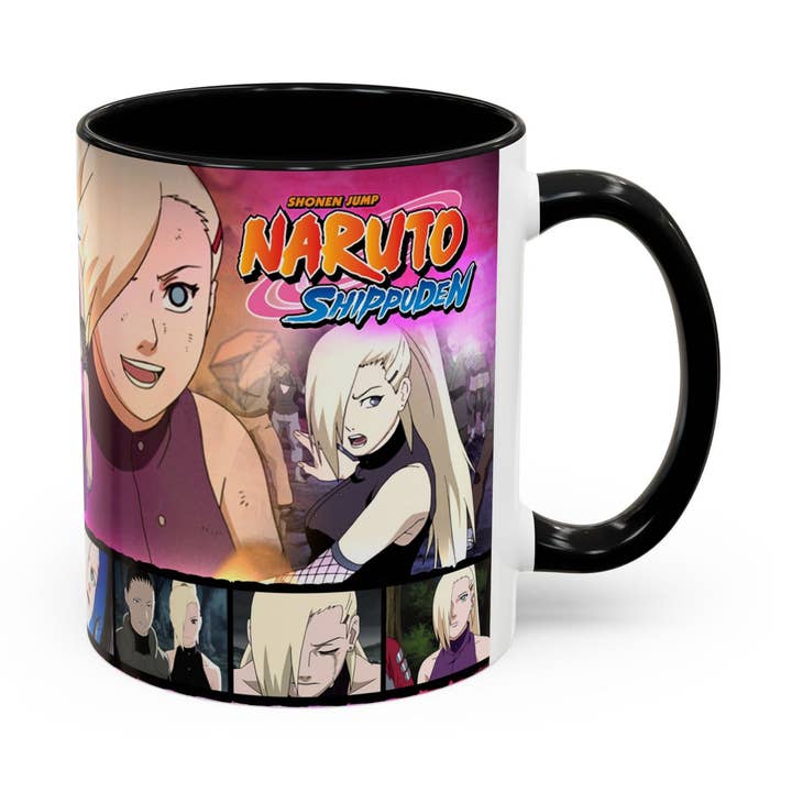 Naruto Shippuden Ino Anime-accent kaffekrus — 11/15 oz for engroshandel hos Le Paperie Co