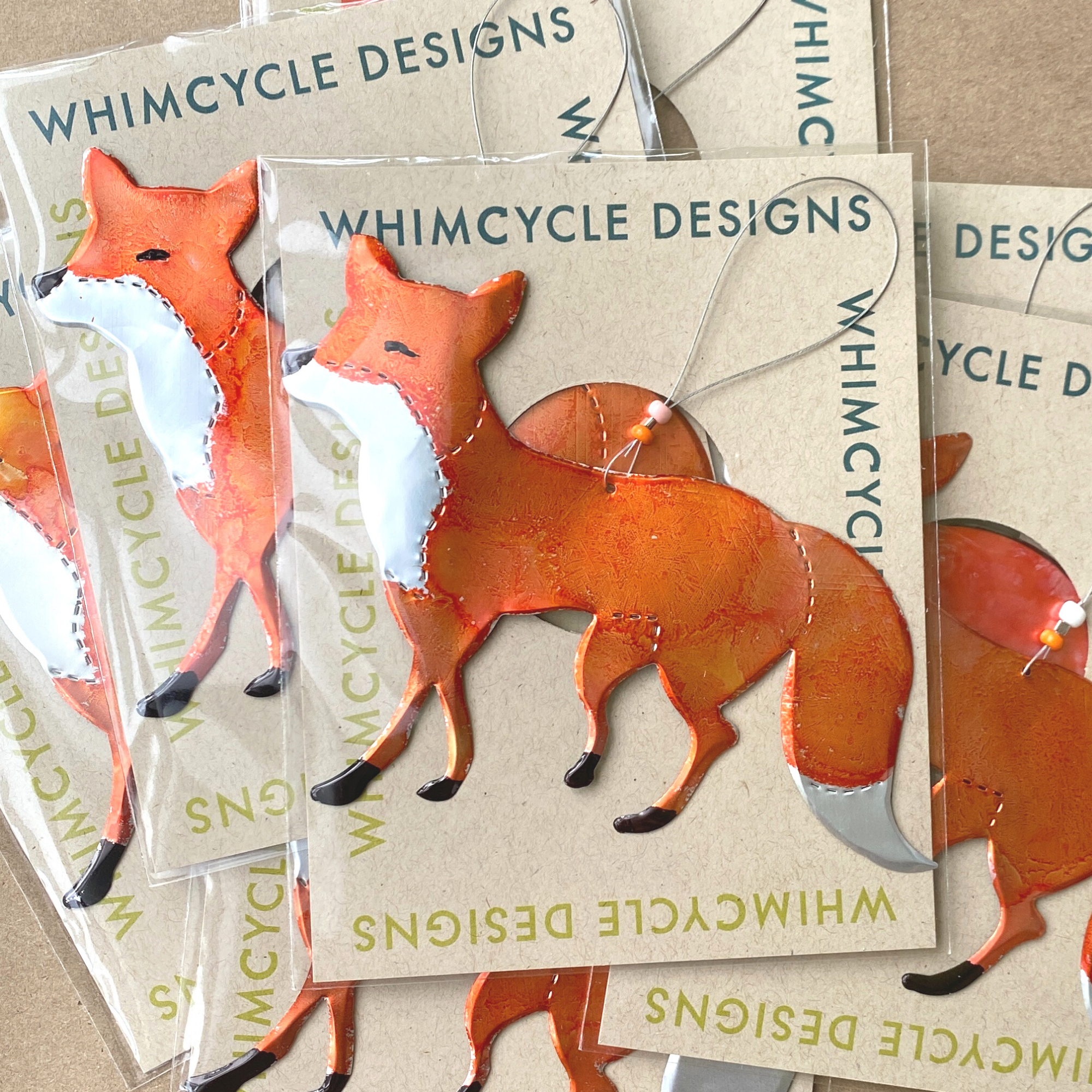 Seatree Studio - Wholesale Ornament - Fox Ornament - Recycled Ornament2