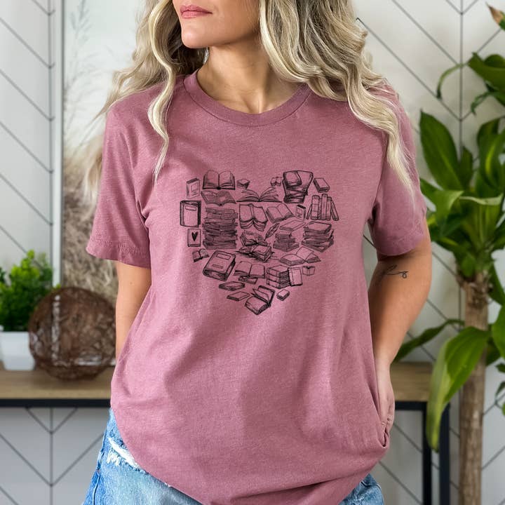 Book Lovers Tee for wholesale by Wild Melon