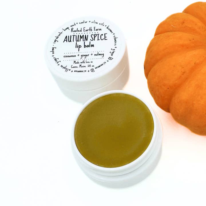 Rooted Earth Farm + Apothecary - Wholesale Lip Balm - Autumn Spice Lip Balm0