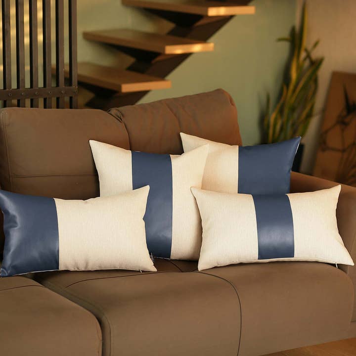 MIKE & Co. NEW YORK - Vente Coussin décoratif - Coussin décoratif fait à la main en similicuir végétalien17