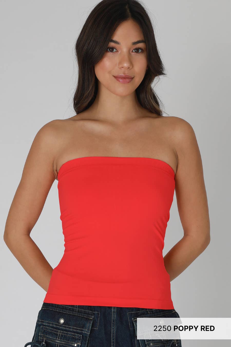 NIKIBIKI - Vendita all'ingrosso Bralette - Donna - NS8418 - Top a Tubo a Due Strati6