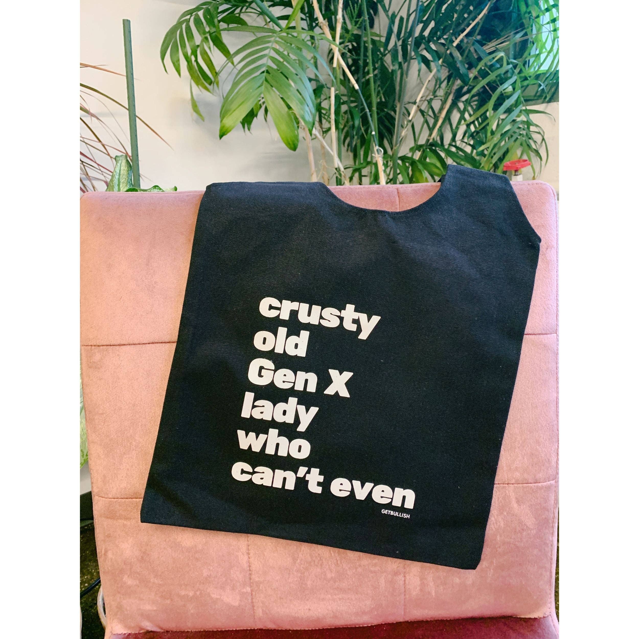 GetBullish - Vendita all'ingrosso Borsa tote - Donna - Borsa in tela Crusty Old Gen X Lady Who Can't Even Slouchy7