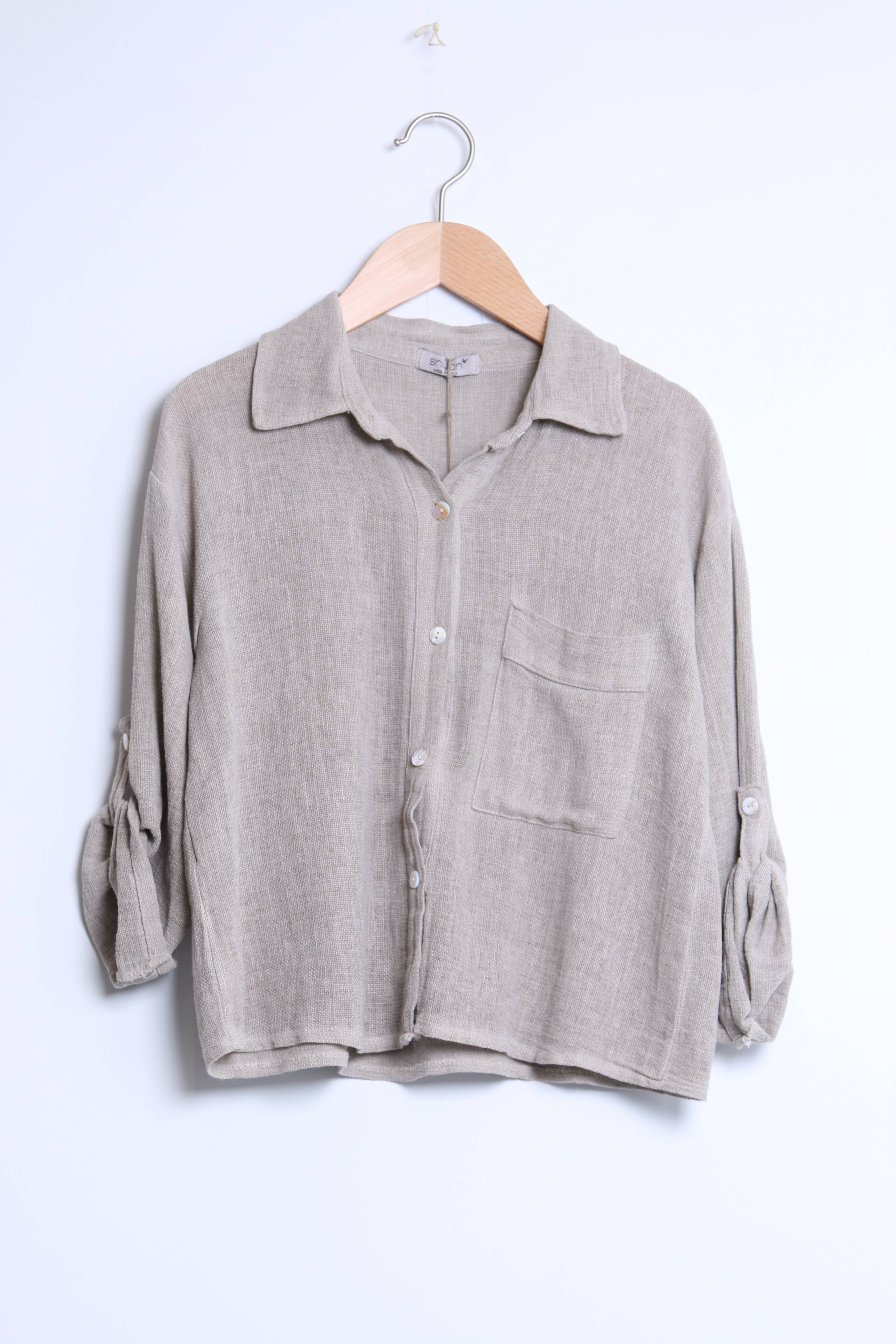 Shyloh - Wholesale Button Down Shirt - Women's - Linen cotton top 1578222