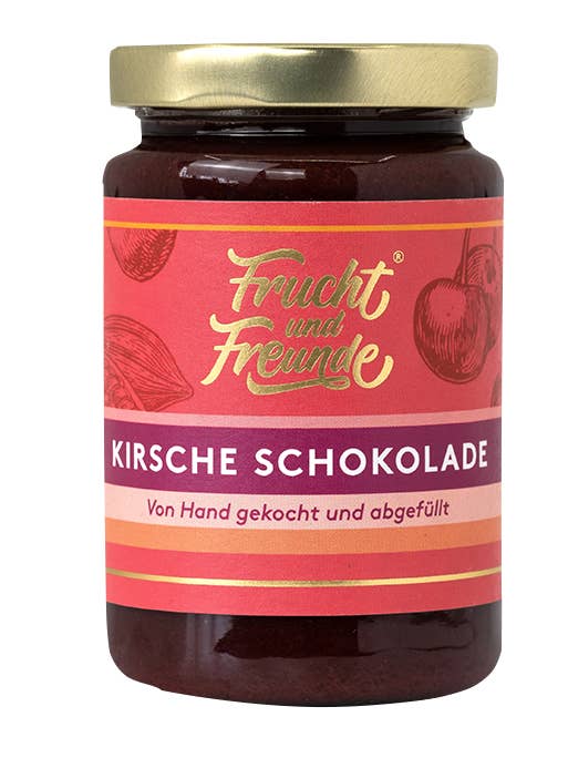 Cherry chocolate cream spread for wholesale by Frucht und Freunde