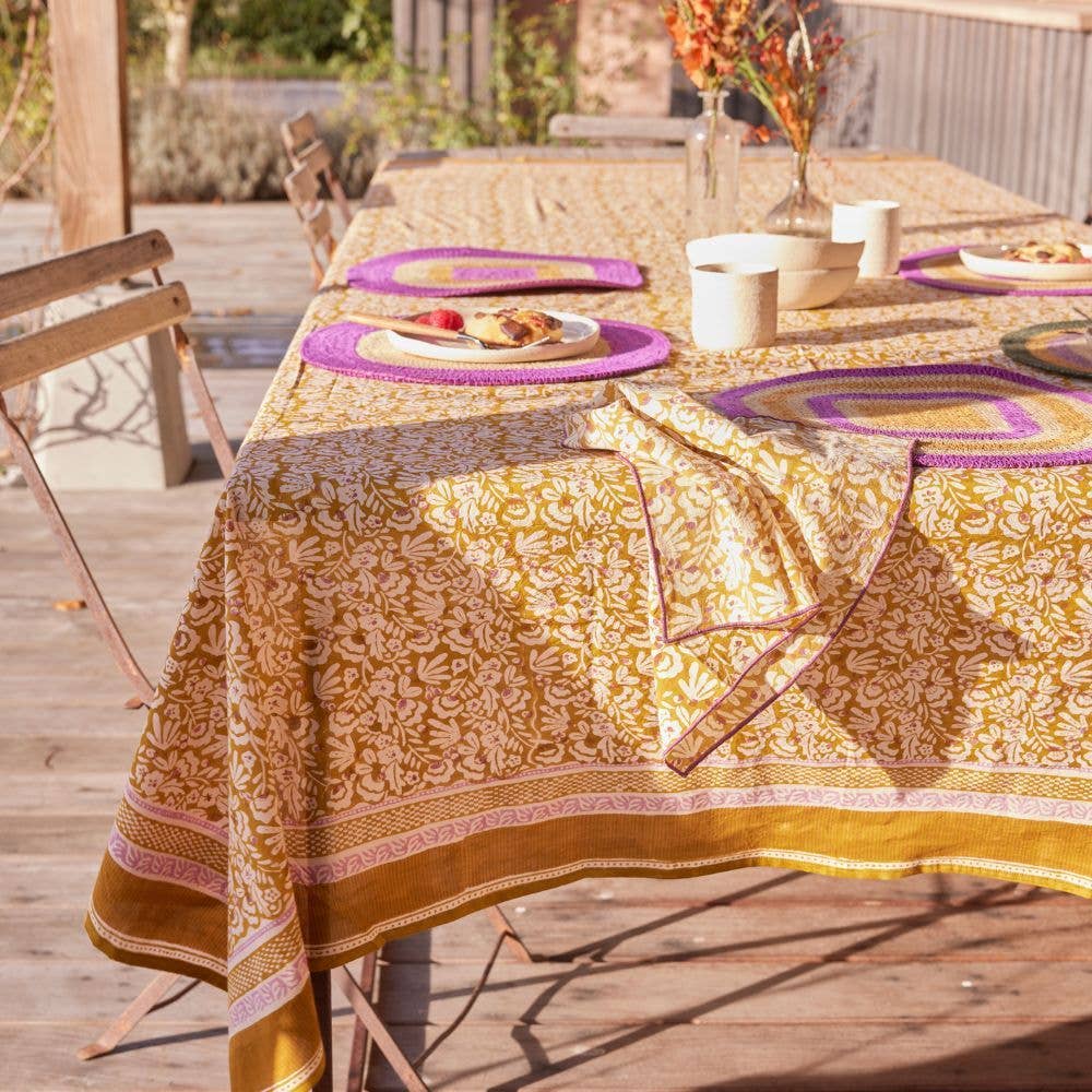 Bonheur du Jour – Engroshandel Dug – Indisk dug med blomsterprint Iris Curry1