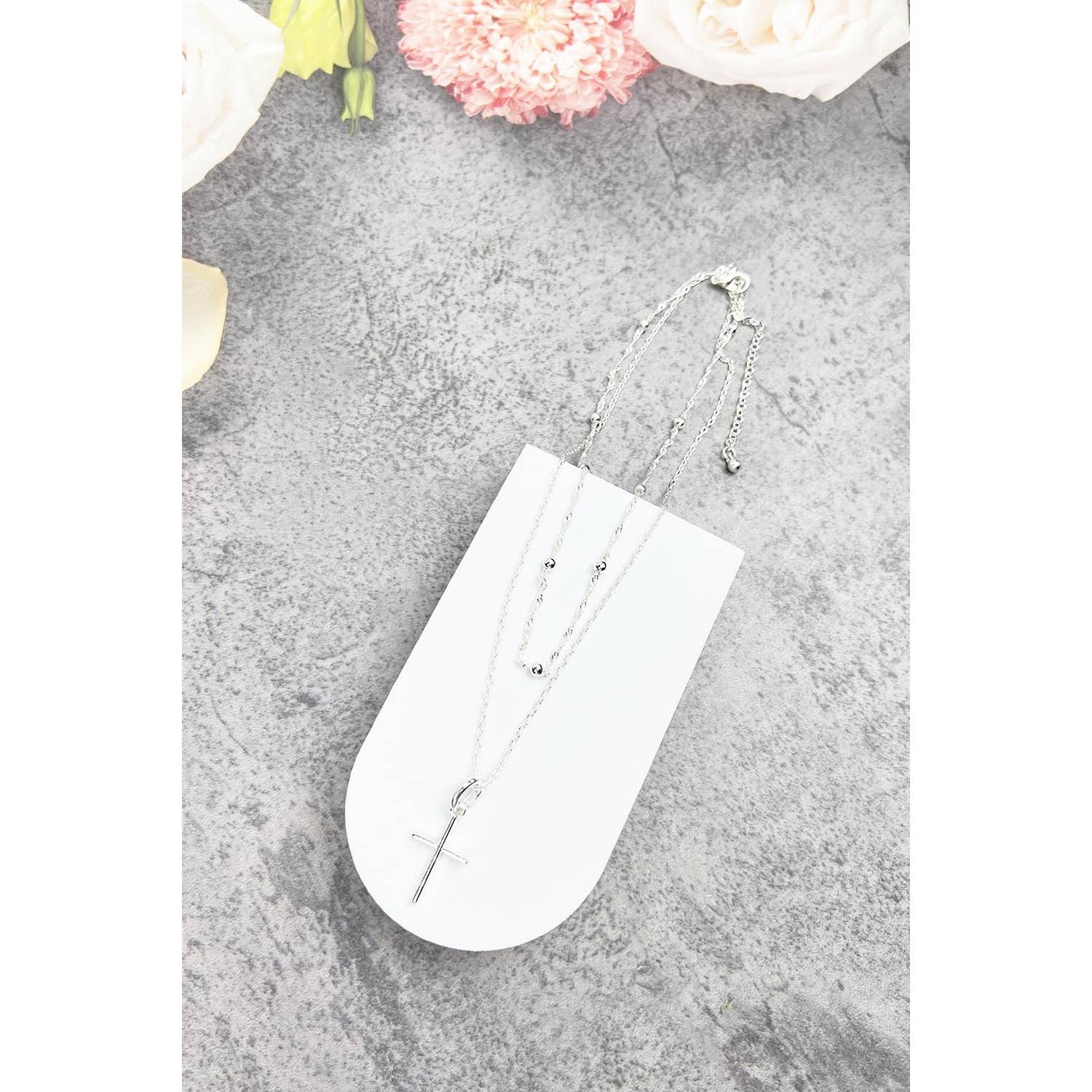 JHP Collection - Wholesale Pendant/Charm Necklace - MSNK122164 - Trendy Cross Pendant Necklace4