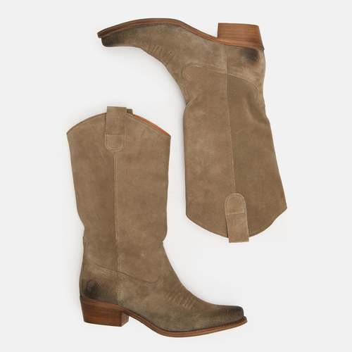 Women´S Leather Cowboy Boots - Gerbera 7962 Marvin Lead Grey for wholesale on Faire3