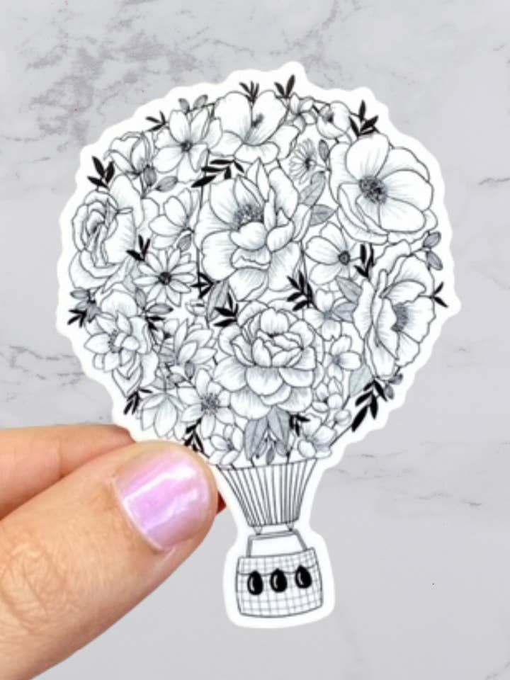 Adesivo in mongolfiera, vinile impermeabile per la vendita all'ingrosso da parte di Karen B Creations