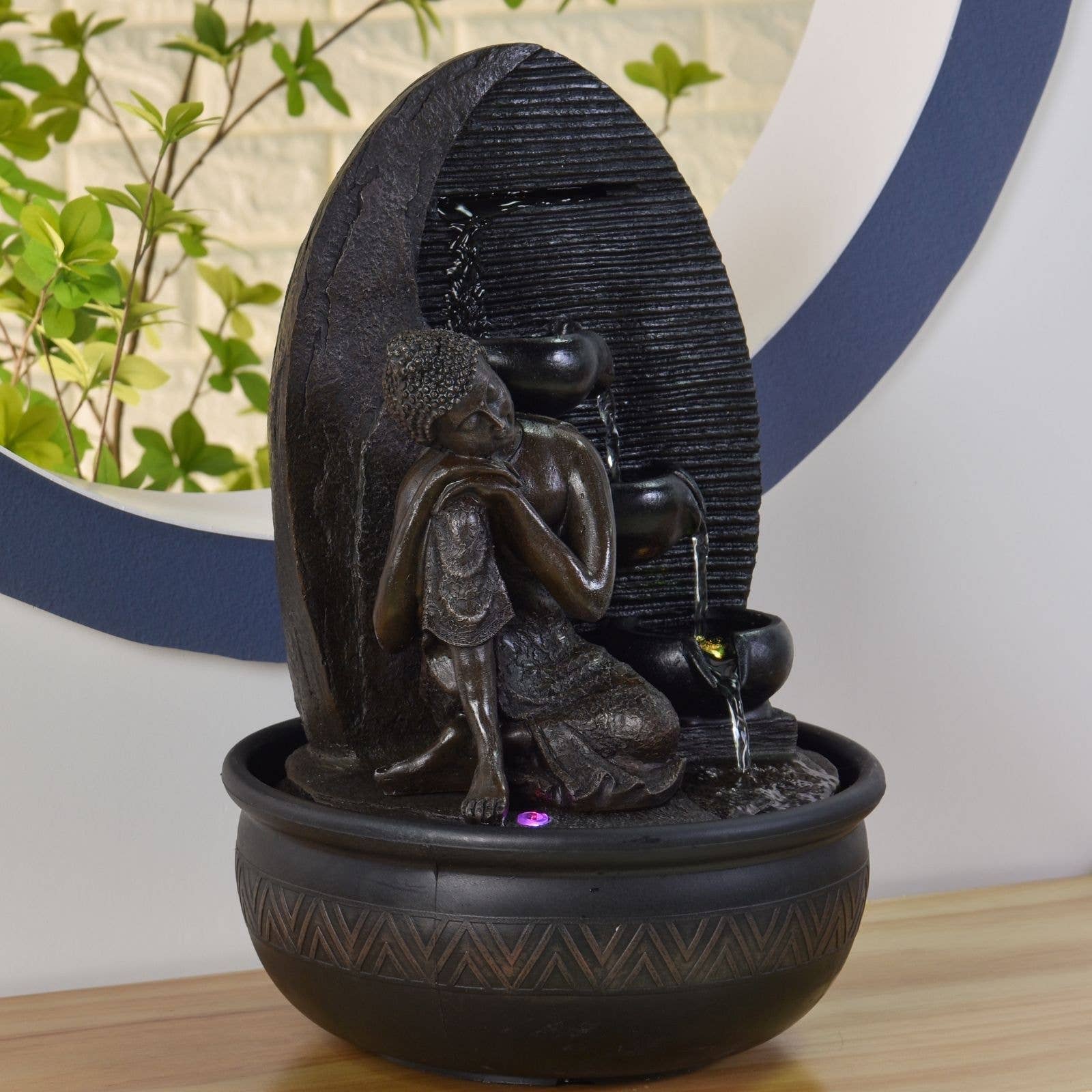 Zen'Arôme - Wholesale Decorative Tabletop Object - Zen Buddha Grace Fountain with Removable Buddha Statue4