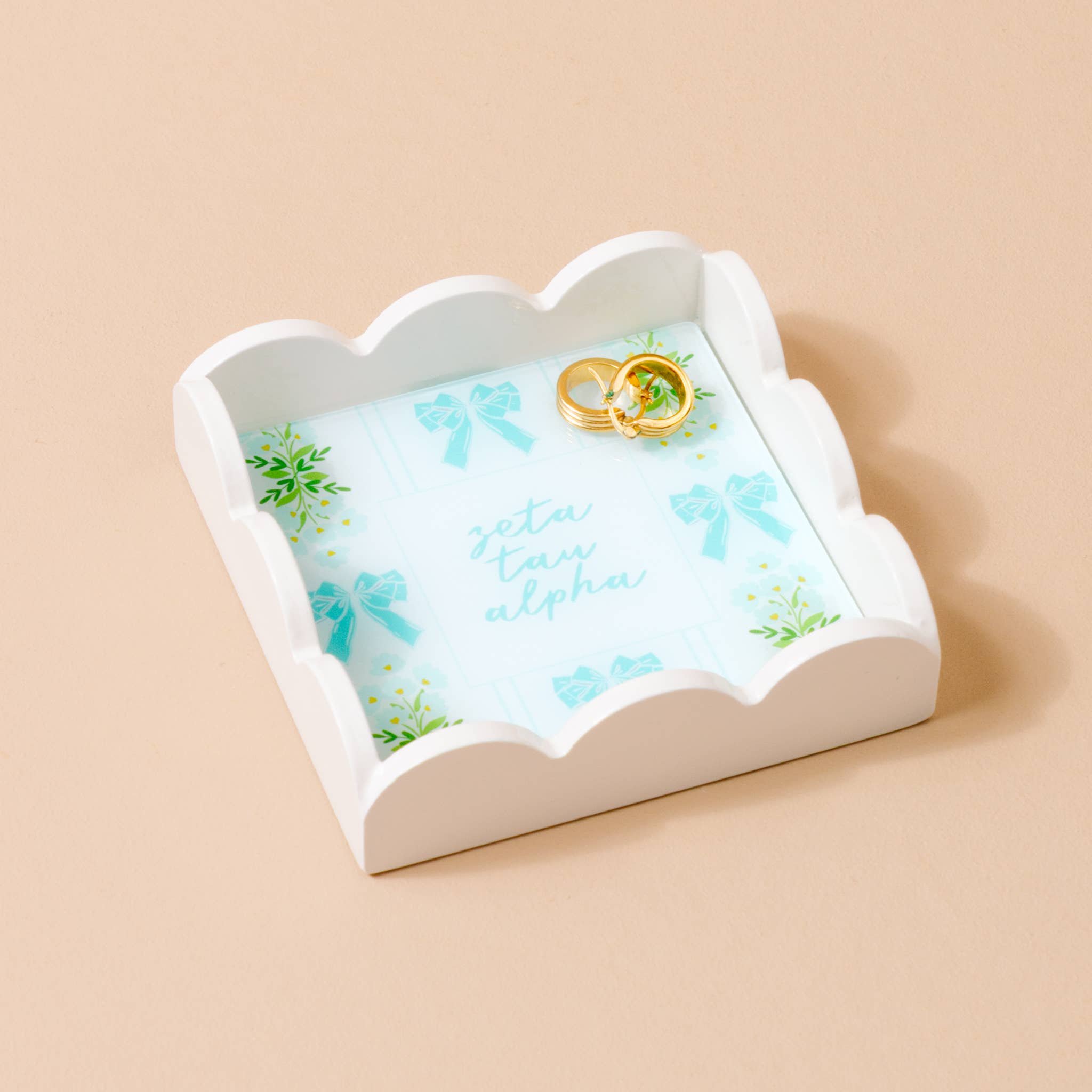 The Darling Effect - Wholesale Keychain - Women's - Sorority Scallop Trinket Tray - 19 Chapters Available28