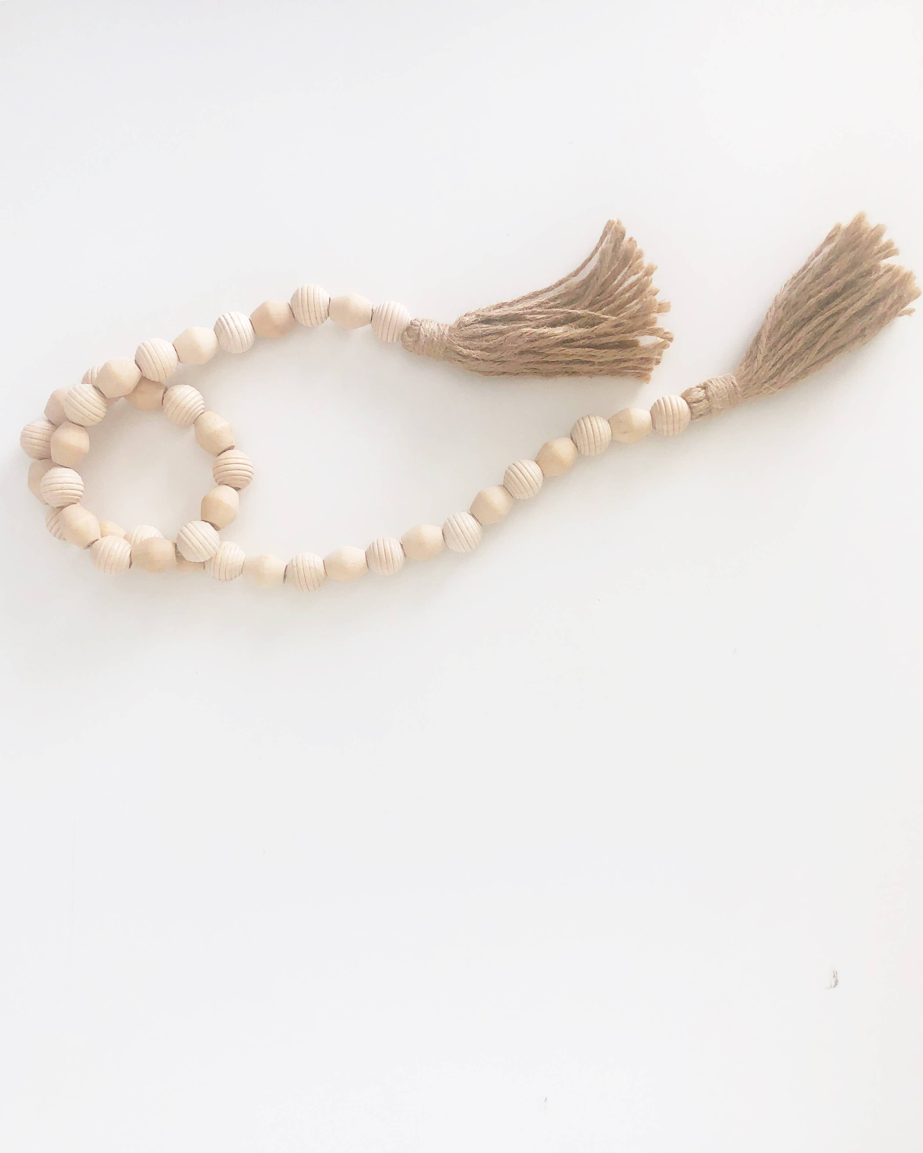 Foundations Decor - Vente Fanion/guirlande - Guirlandes de perles en bois - couleurs et formes classiques22