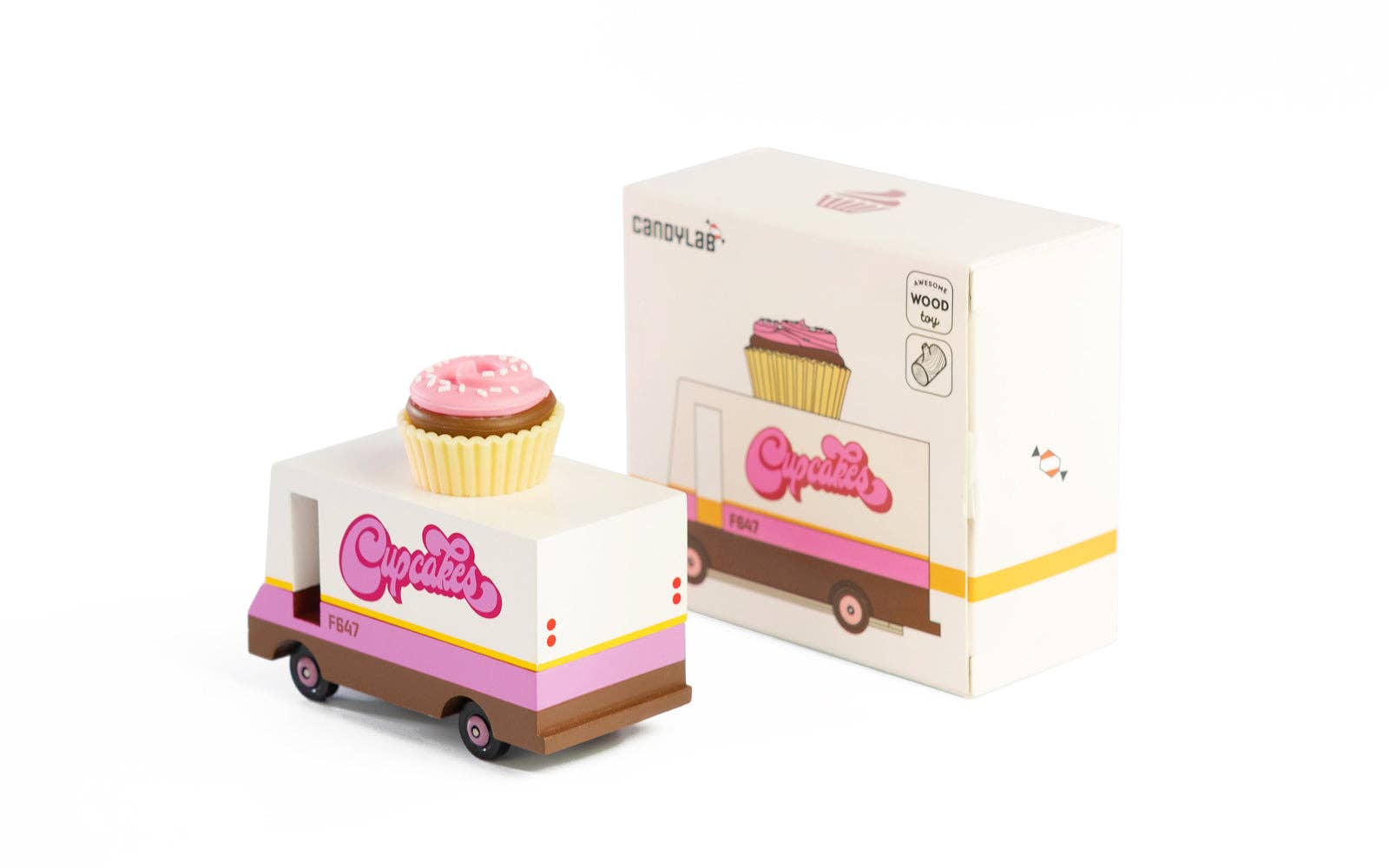 Candylab Toys - Vendita all'ingrosso Macchinetta/camioncino giocattolo - Bambini  - Furgoncino Cupcake in legno Candylab Toys2