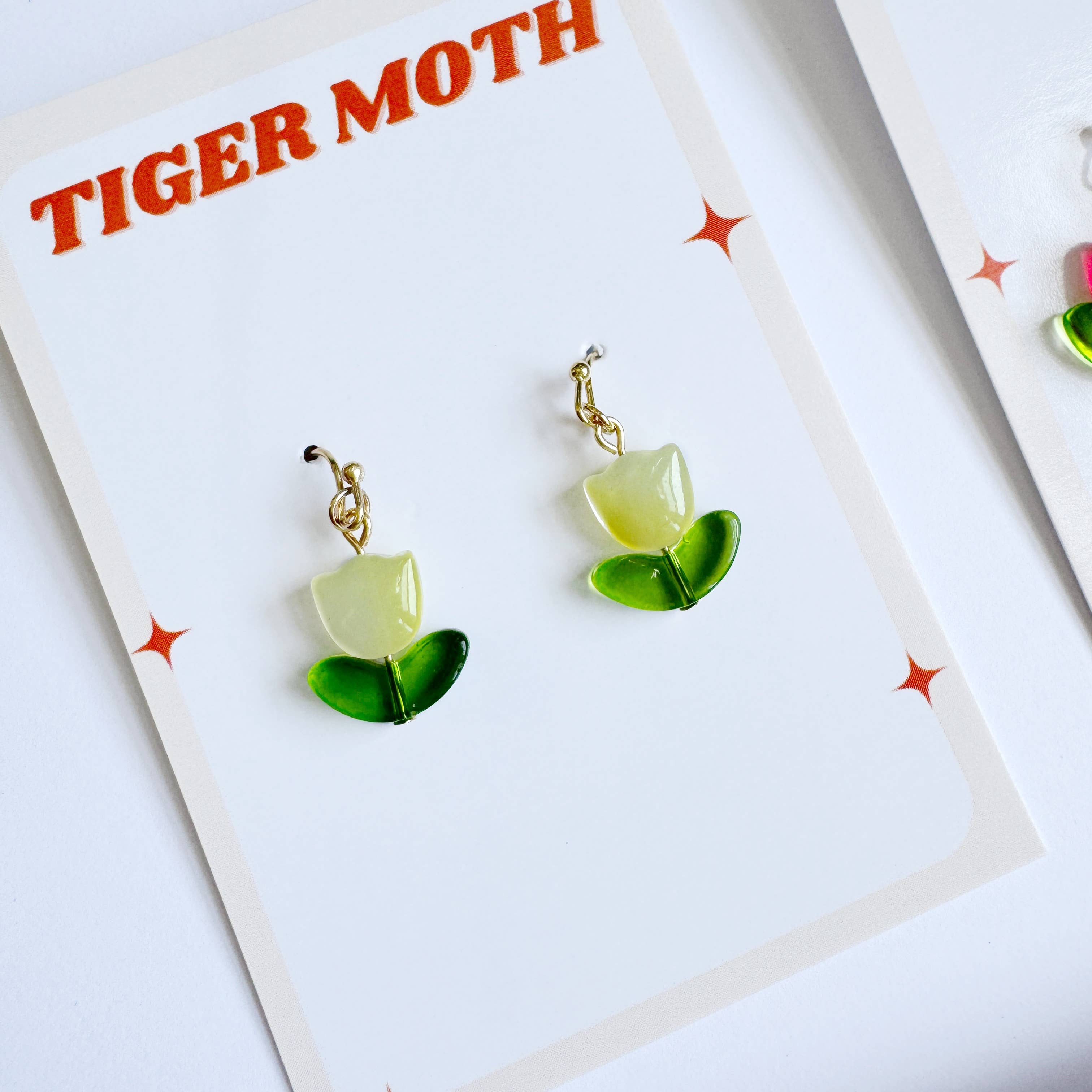 Tiger Moth Goods - Wholesale Dangle Earrings - Glass Tulip Earrings4