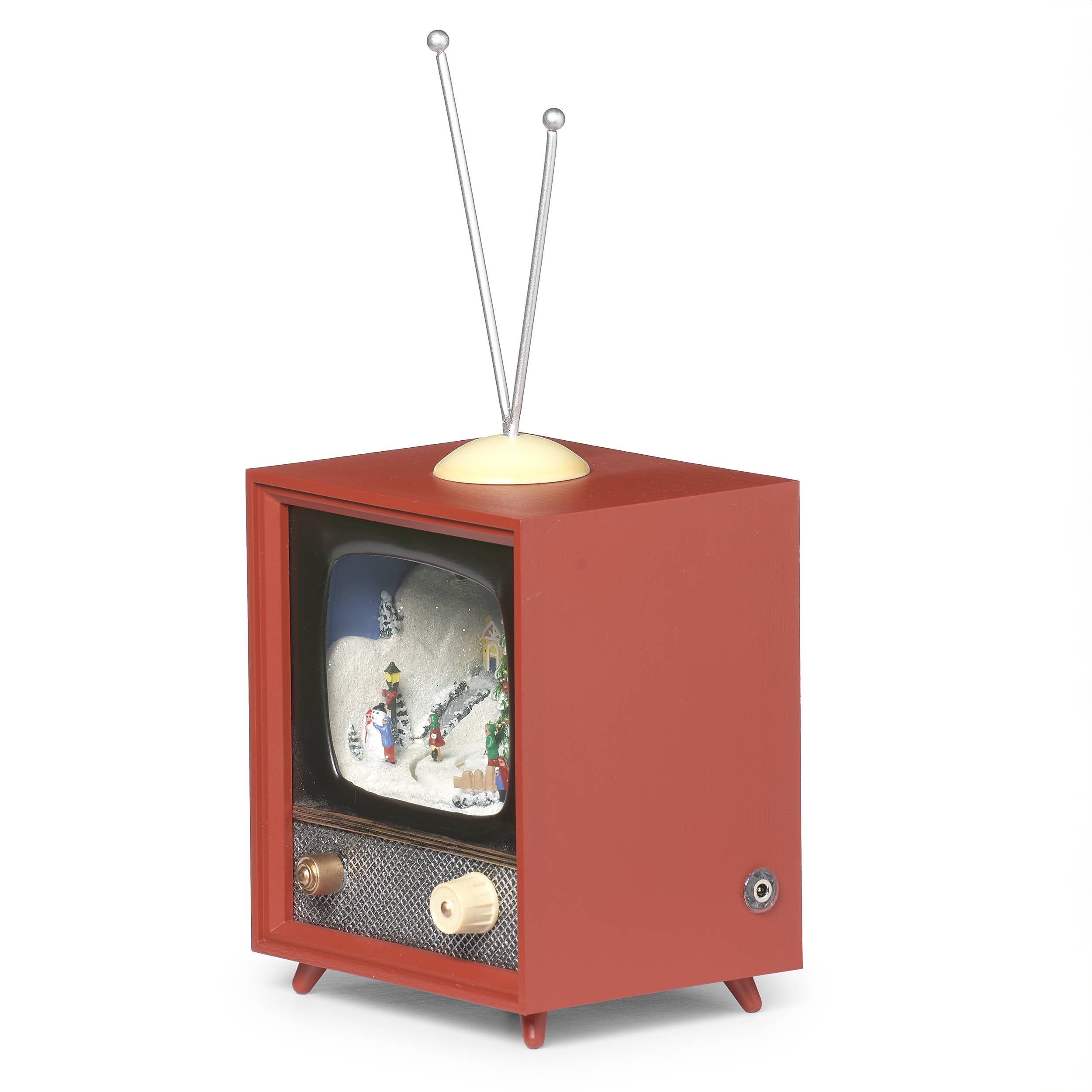 Roman - Wholesale Christmas Decoration - Lighted Musical Red TV with Rotating Sled; Tree in Center2