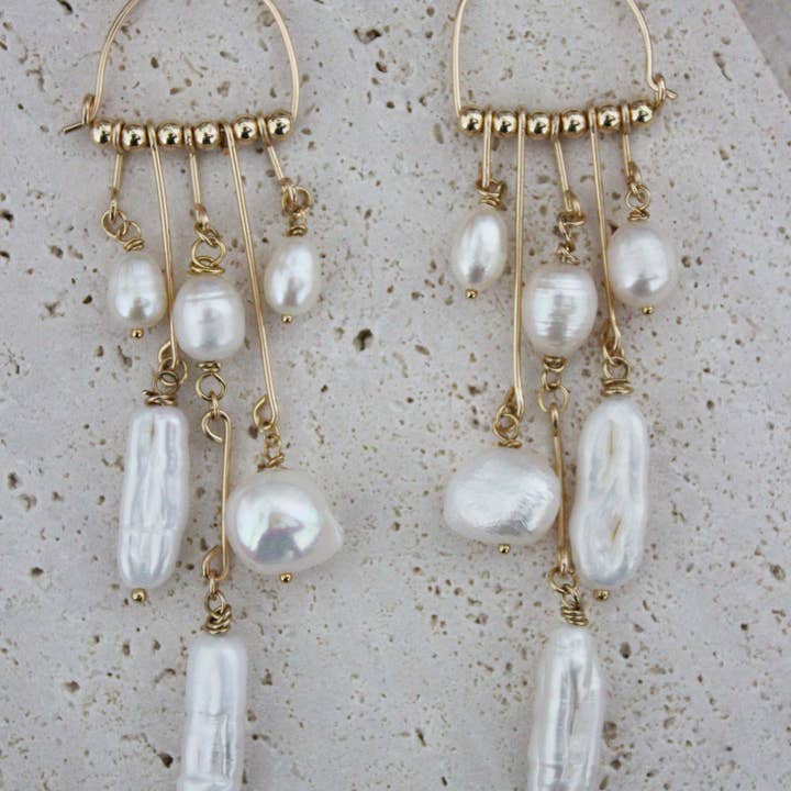 Lussen | Of 14K Goud Gevuld (gerecycled) & Natuurlijke Parels voor wholesale door NŪR