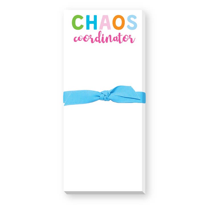Donovan Designs - Wholesale Notepad - CHAOS COORDINATOR SKINNIE NOTEPAD