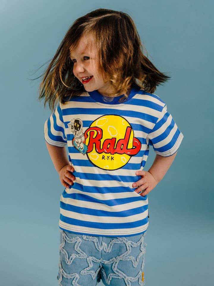 PLANET RAD STRIPE SHORT SLEEVE T-SHIRT for wholesale on Faire2