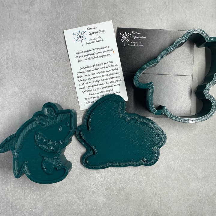 OCEAN SHARK bath bomb mould/mold for DIY bathbombs | Australian home made for wholesale by Forever Springtime