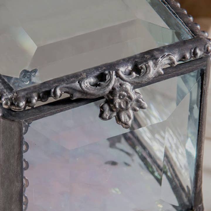 J Devlin Glass Art & Bert Anderson Collection - Wholesale Jewelry Box/Organizer - Box 153 Beveled Glass Box3