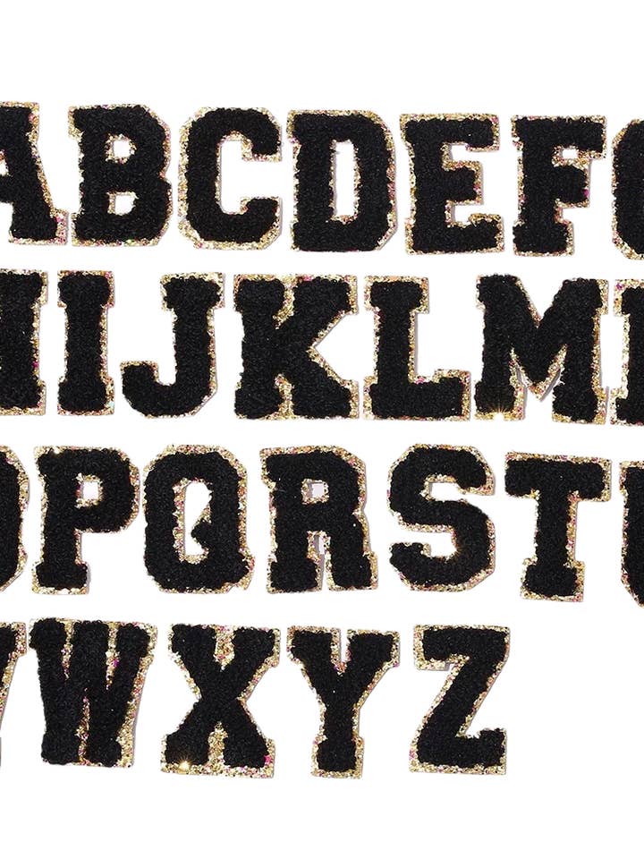 Autocollant adhésif Varsity Letters Midnight 6 cm pour la vente par EMO & CO.