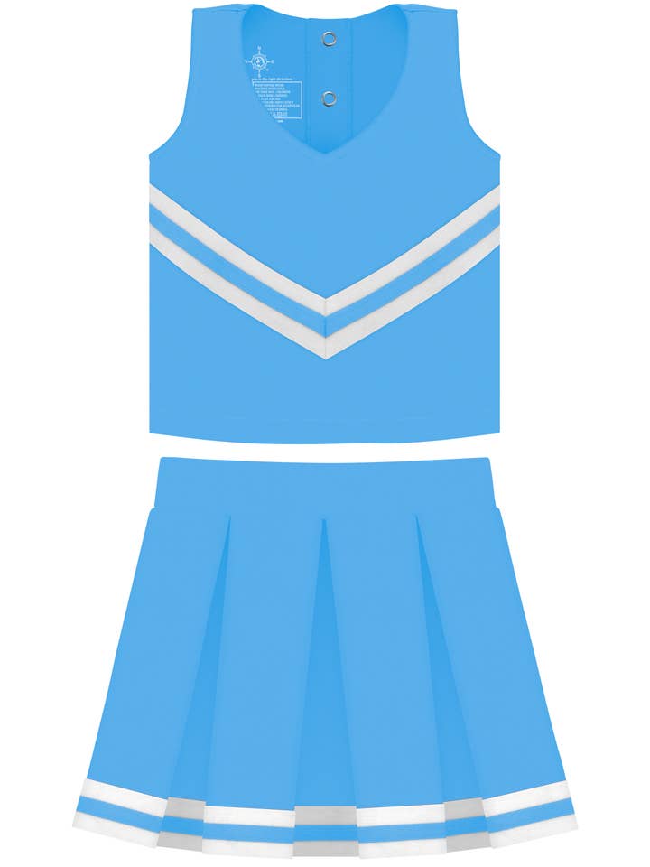 Creative Knitwear - Wholesale Dress - Kids - Custom Girls 3-Piece Cheer Dress: Screen Print5