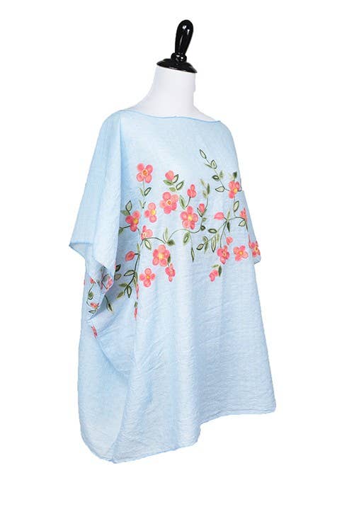 Suzie Q USA – Großhandel Poncho – Damen – Trendiger Poncho mit Blumenmotiv — Kollektion Endless5