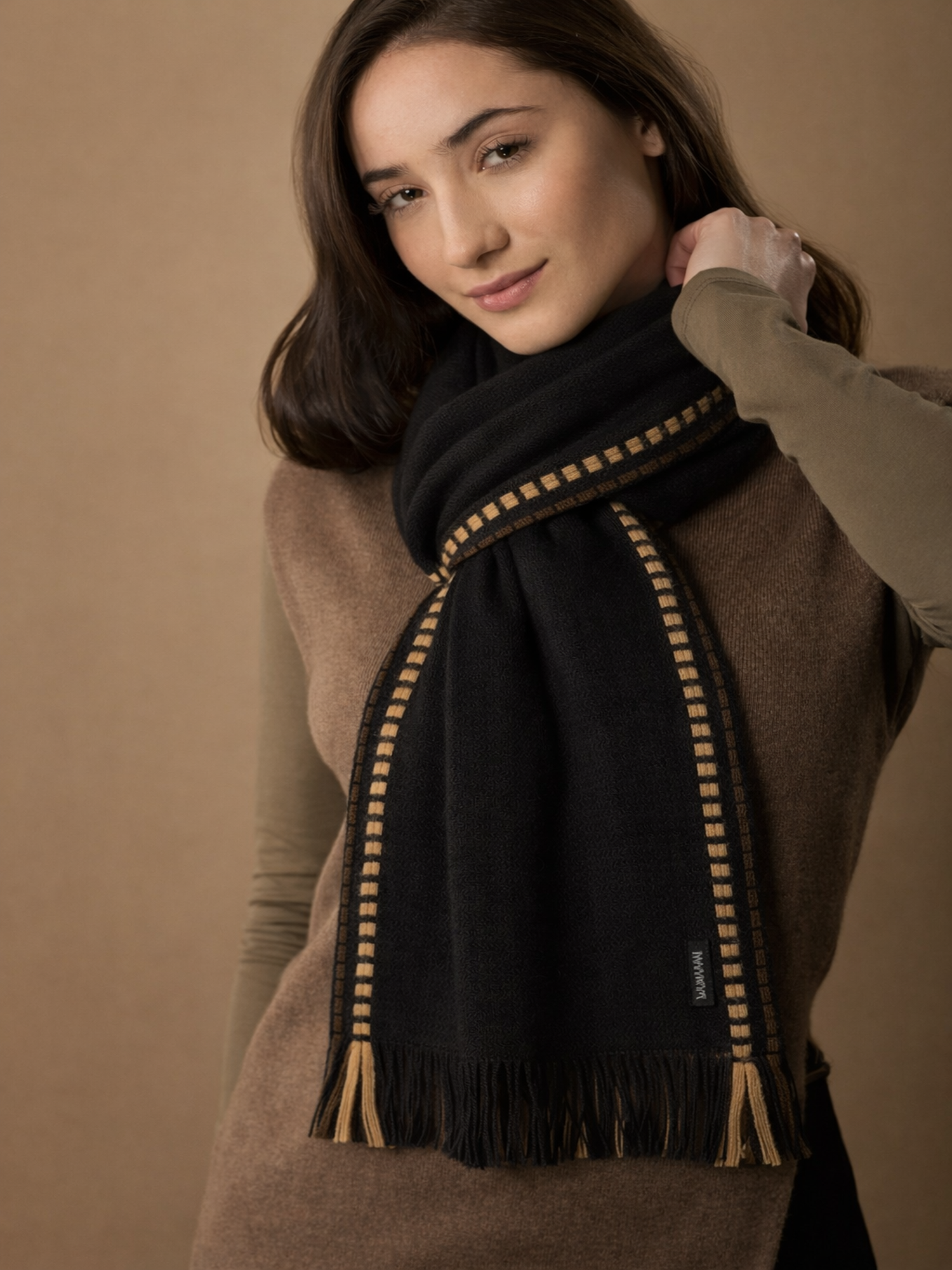 WUAMAN - Alpaca - Venta al por mayor Bufanda - Mujer - Bufanda ligera de Baby Alpaca para otoño2