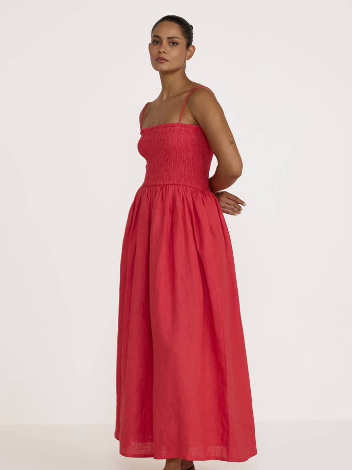 Strappy Bodice Dress - Poppy for wholesale by LAUDE the Label