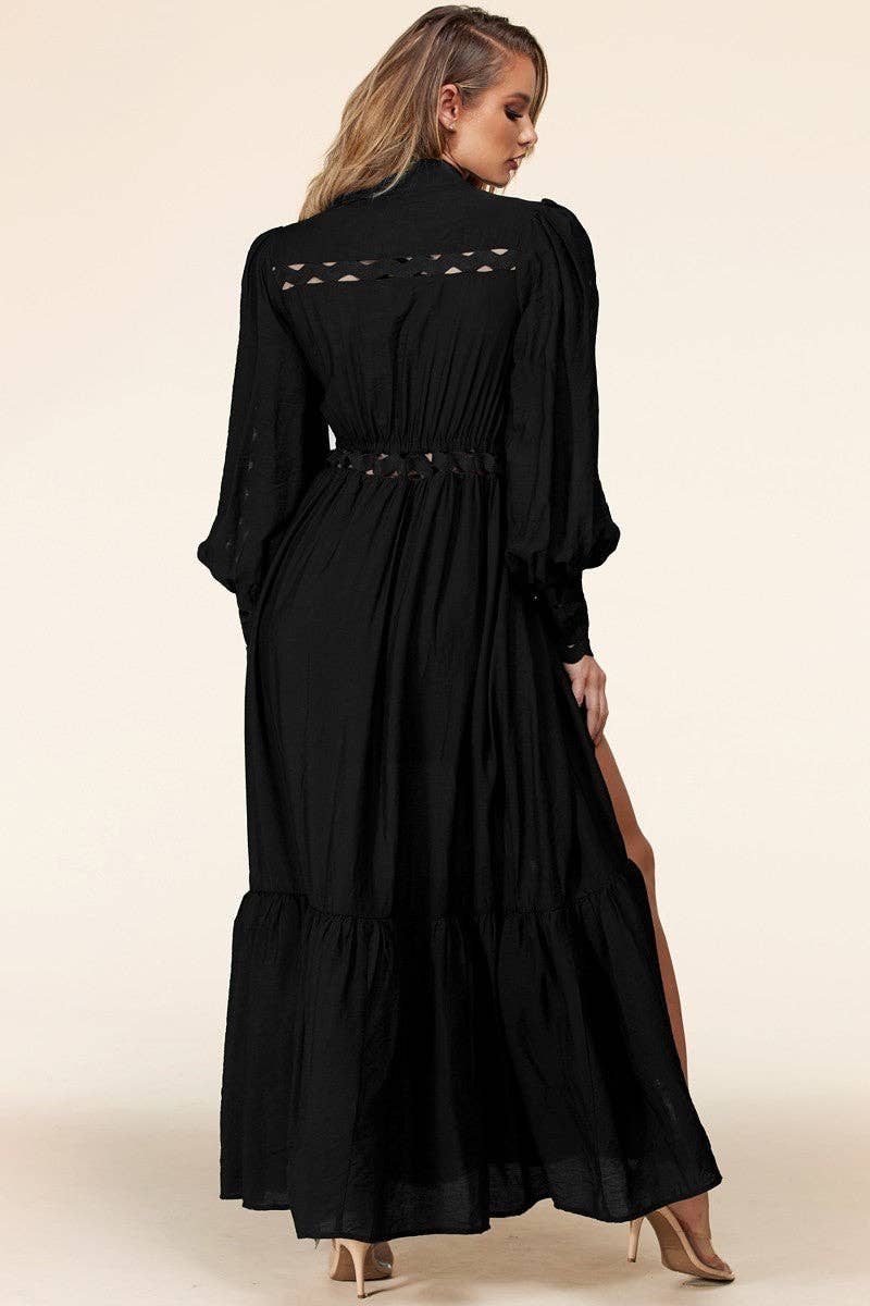 Black Whimsical Maxi Dress for wholesale on Faire1