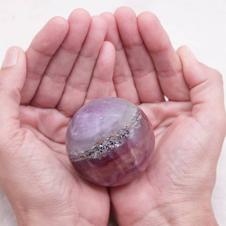 Tiny Rituals - Wholesale Spiritual Stone/Crystal - Rare Rainbow Fluorite Spheres - AAA Premium Quality34
