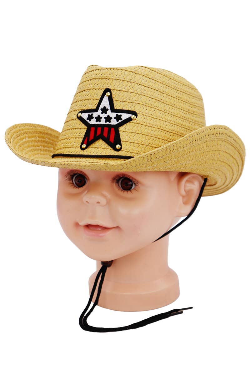 Cap Zone - Wholesale Cowboy Hat - Kids - Kids Western Star Paper Straw Cowboy Hat15