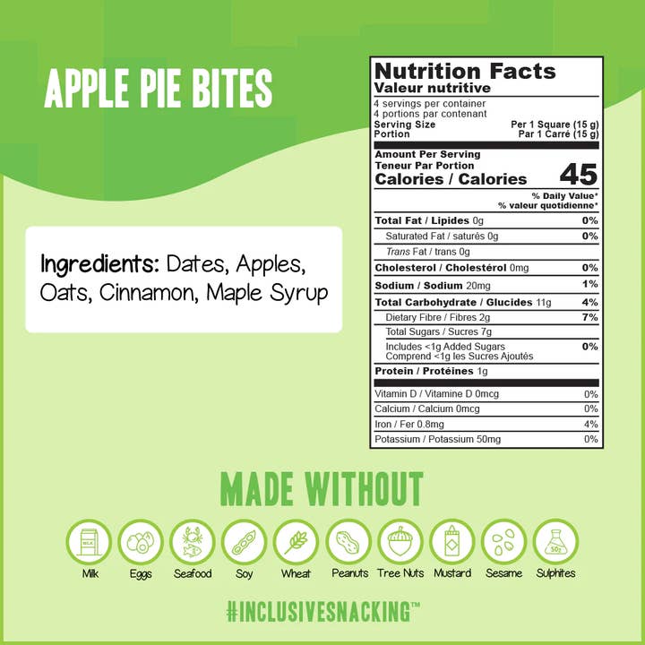 Ohh! Foods - Wholesale Snackreep - Apple Pie snackhapjes3