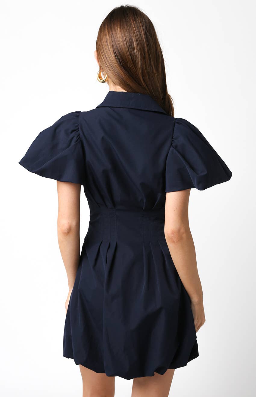 Olivaceous - Wholesale Dress - Women's - Melissa Bubble Mini Dress4