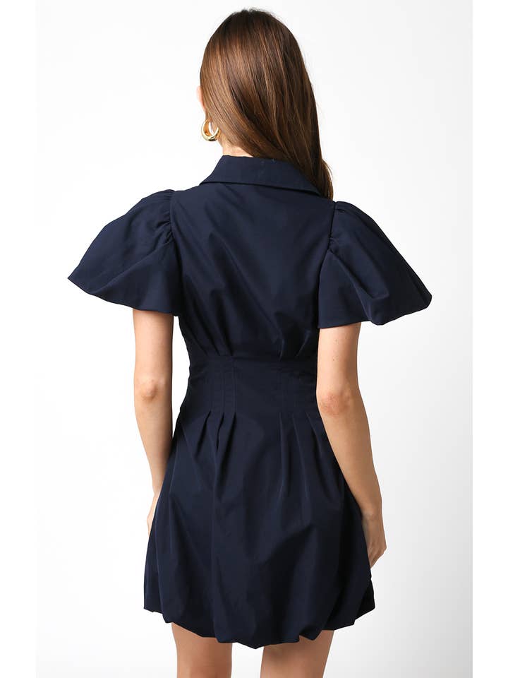 Olivaceous - Wholesale Dress - Women's - Melissa Bubble Mini Dress4