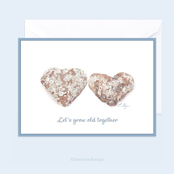 Love cards | Let’s Grow Old Together card for wholesale by Love Rocks Me®